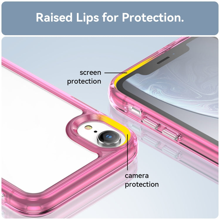 For iPhone XR Colorful Series Acrylic + TPU Phone Case