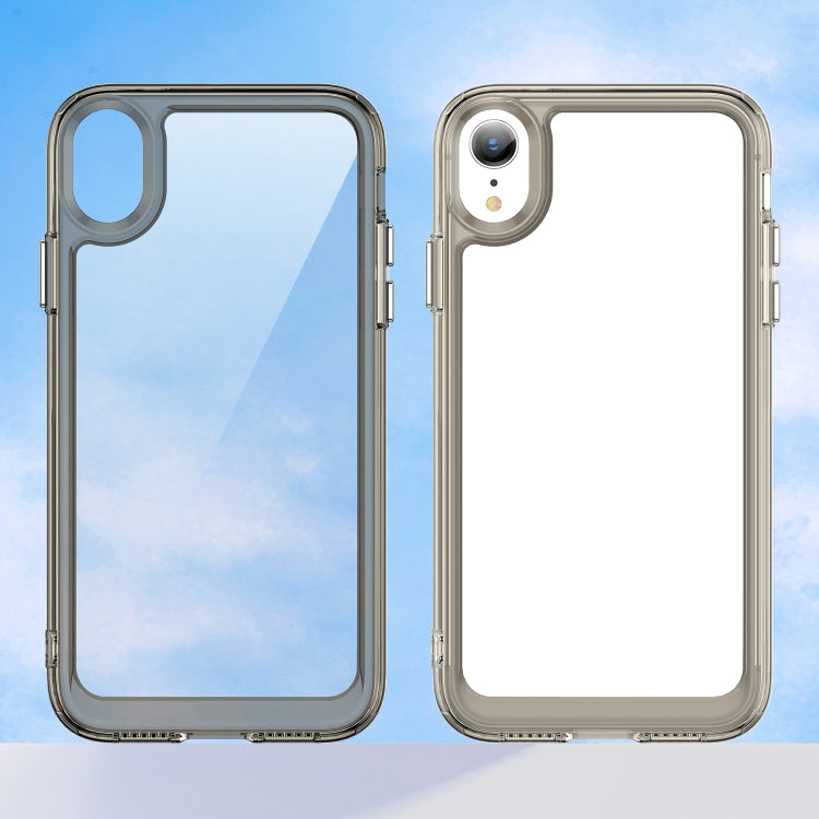 For iPhone XR Colorful Series Acrylic + TPU Phone Case