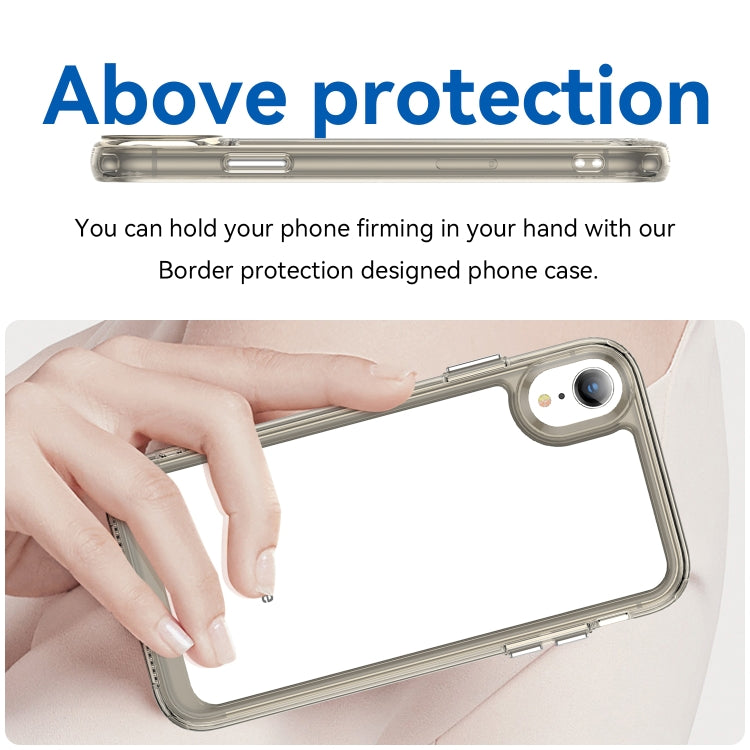 For iPhone XR Colorful Series Acrylic + TPU Phone Case