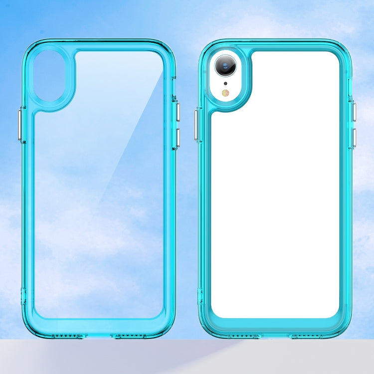 For iPhone XR Colorful Series Acrylic + TPU Phone Case