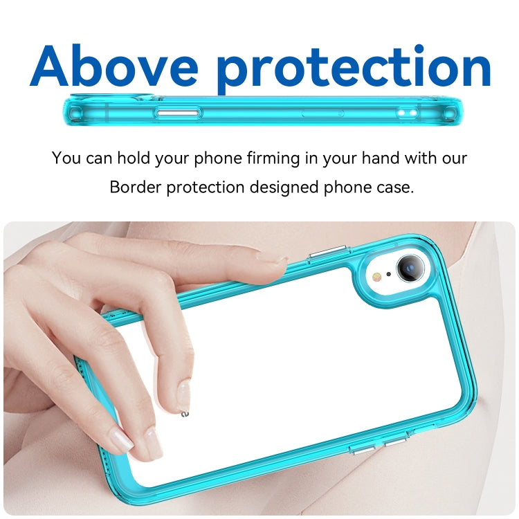 For iPhone XR Colorful Series Acrylic + TPU Phone Case