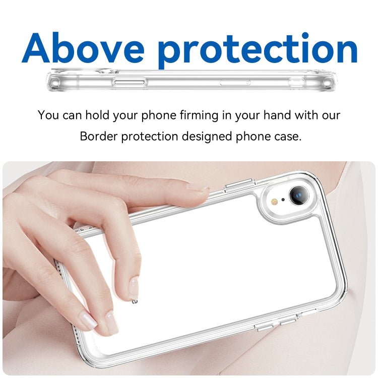 For iPhone XR Colorful Series Acrylic + TPU Phone Case