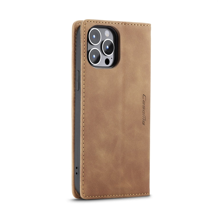 For iPhone 14 Pro Max CaseMe-013 Multifunctional Retro Frosted Leather Phone Case