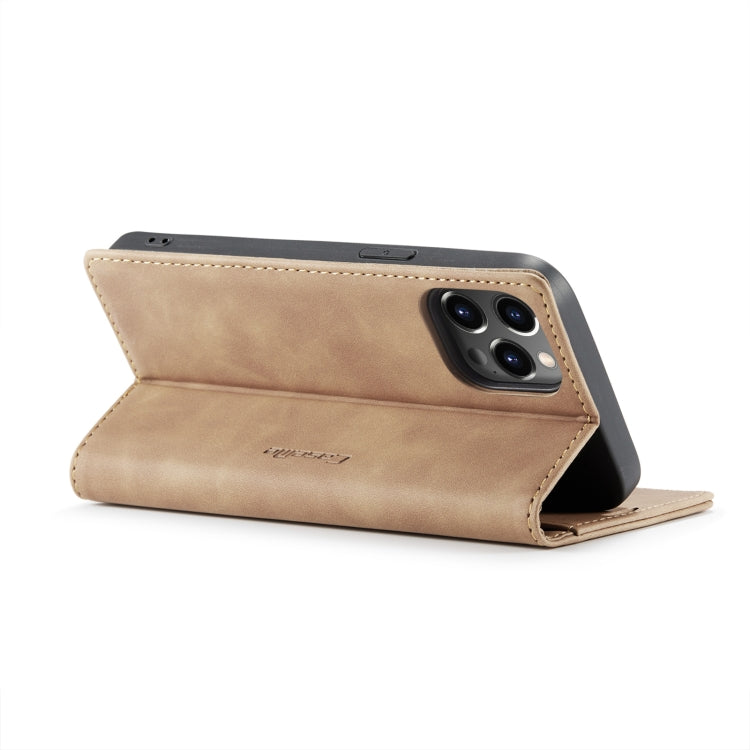 For iPhone 14 Pro Max CaseMe-013 Multifunctional Retro Frosted Leather Phone Case