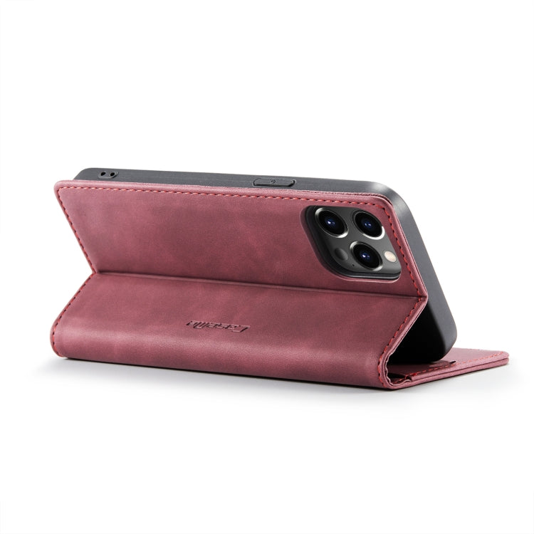 For iPhone 14 Pro Max CaseMe-013 Multifunctional Retro Frosted Leather Phone Case