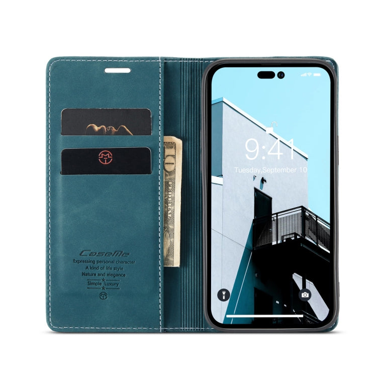 For iPhone 14 Pro Max CaseMe-013 Multifunctional Retro Frosted Leather Phone Case