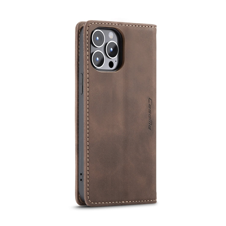 For iPhone 14 Pro Max CaseMe-013 Multifunctional Retro Frosted Leather Phone Case