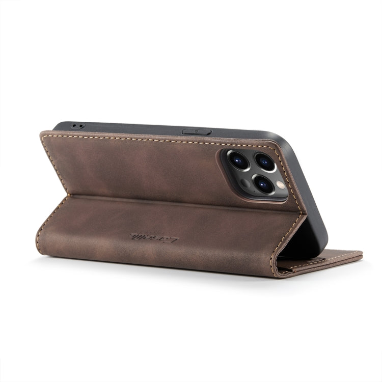 For iPhone 14 Pro Max CaseMe-013 Multifunctional Retro Frosted Leather Phone Case