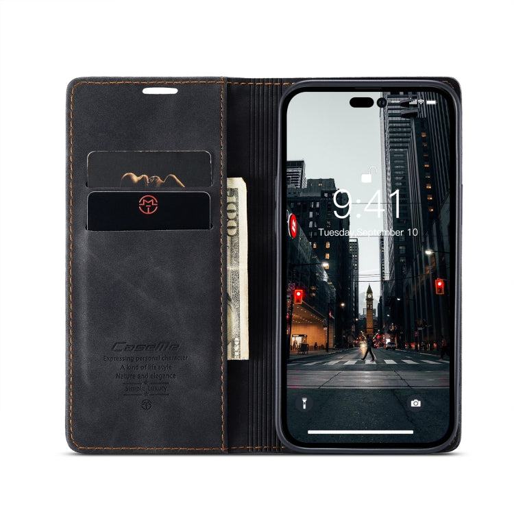 For iPhone 14 Pro Max CaseMe-013 Multifunctional Retro Frosted Leather Phone Case