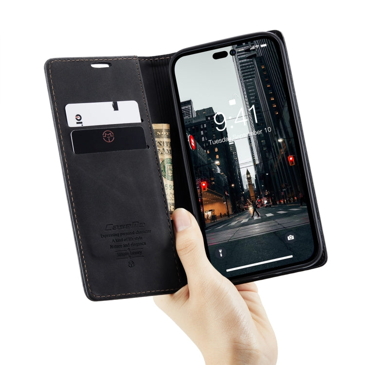 For iPhone 14 Pro Max CaseMe-013 Multifunctional Retro Frosted Leather Phone Case