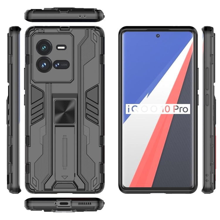 For vivo iQOO 10 Pro Supersonic PC + TPU Shock-proof Protective Phone Case with Holder