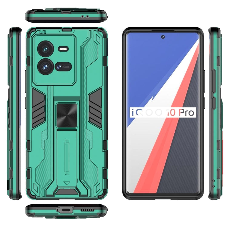 For vivo iQOO 10 Pro Supersonic PC + TPU Shock-proof Protective Phone Case with Holder