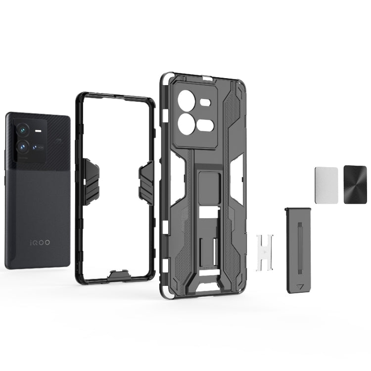 For vivo iQOO 10 Pro Supersonic PC + TPU Shock-proof Protective Phone Case with Holder