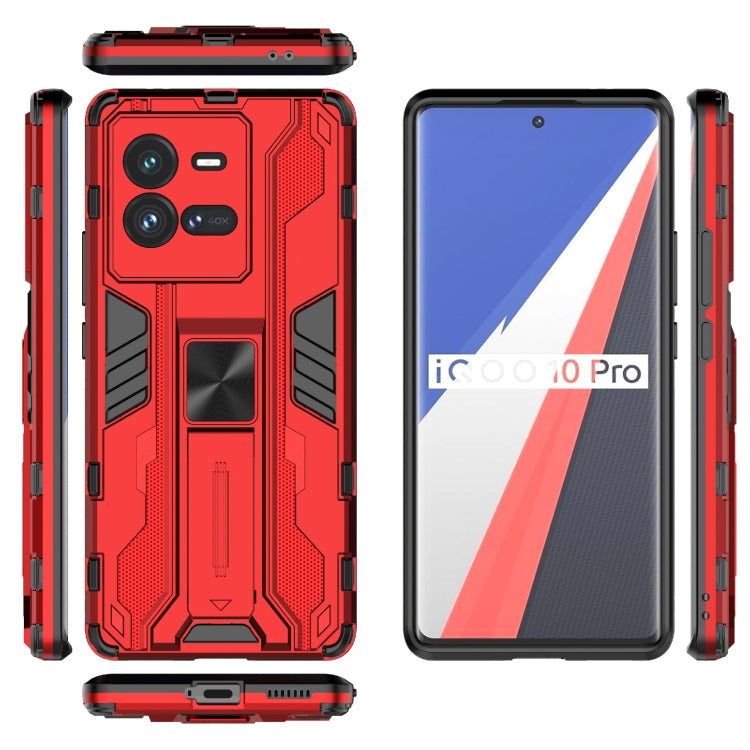 For vivo iQOO 10 Pro Supersonic PC + TPU Shock-proof Protective Phone Case with Holder