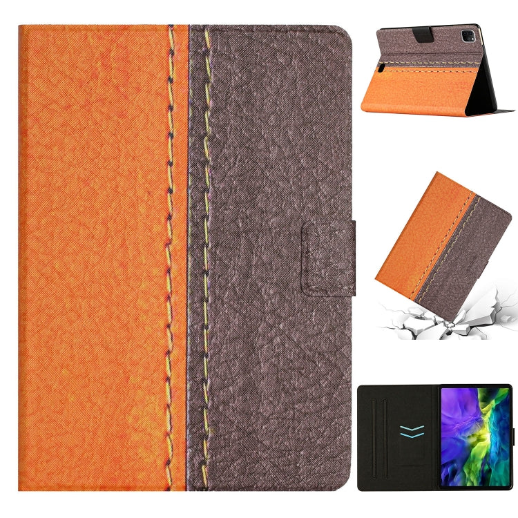 For iPad Pro 11 2020 Stitching Solid Color Smart Leather Tablet Case
