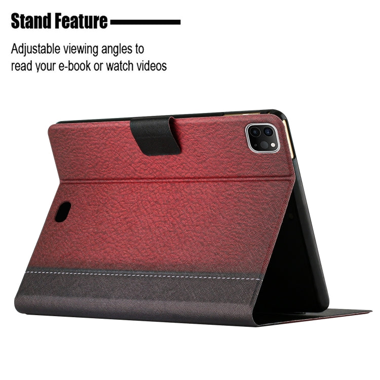 For iPad Pro 11 2020 Stitching Solid Color Smart Leather Tablet Case
