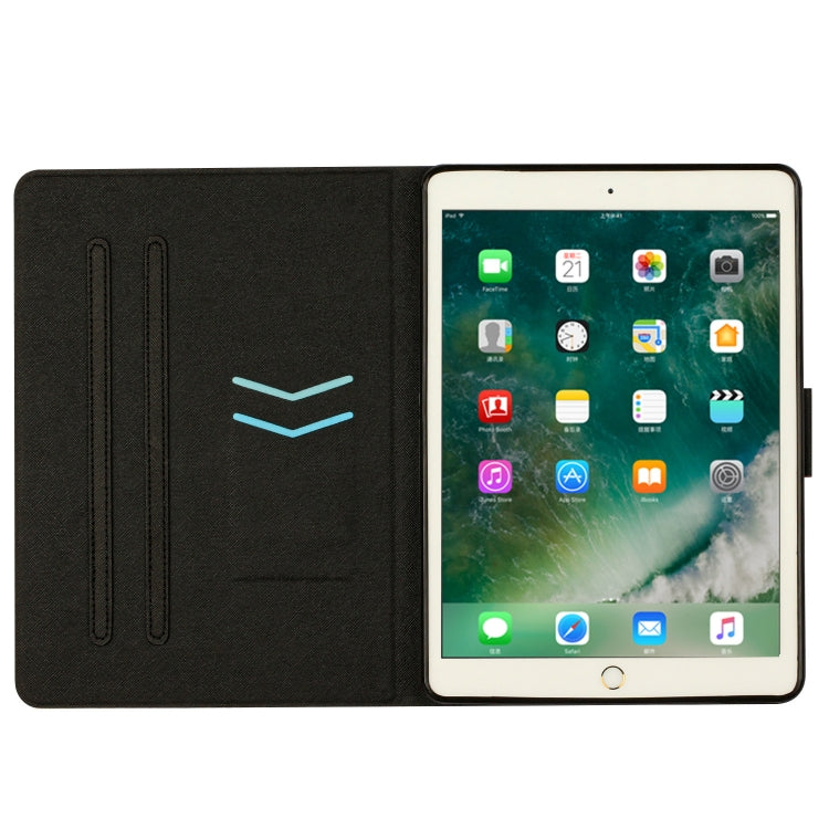 Stitching Solid Color Smart Leather Tablet Case For iPad Air / Air 2 / 9.7 2018 / 2017