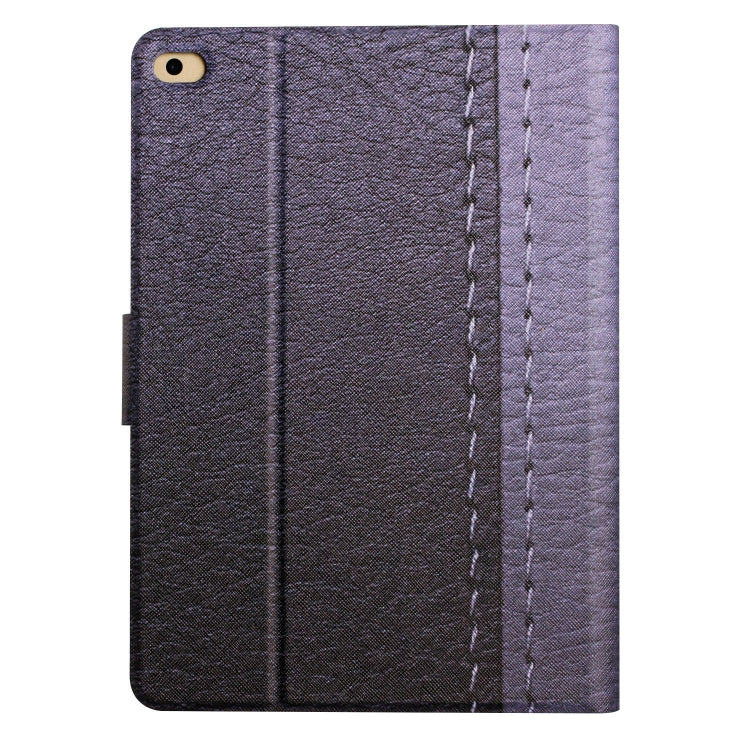 Stitching Solid Color Smart Leather Tablet Case For iPad Air / Air 2 / 9.7 2018 / 2017