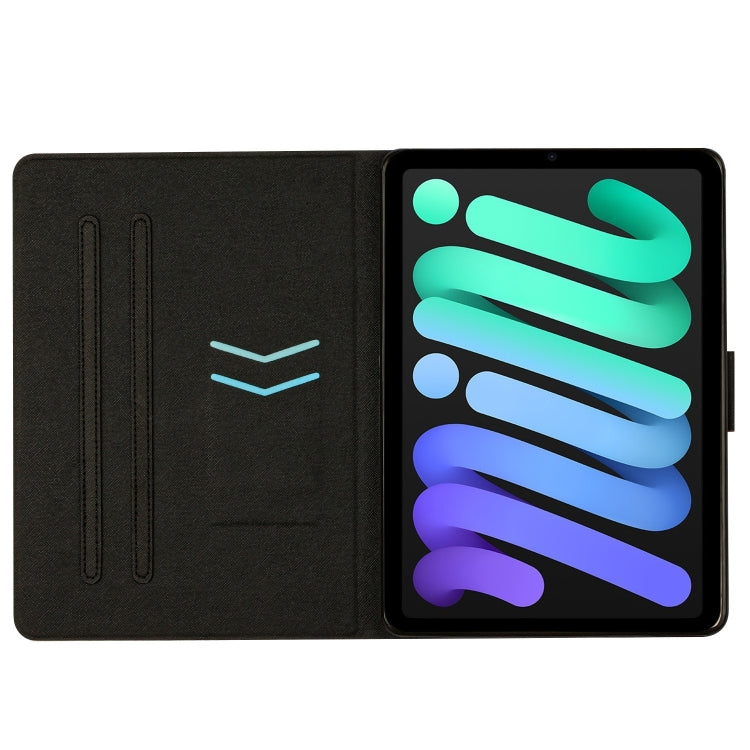 For iPad mini 6 Stitching Solid Color Smart Leather Tablet Case