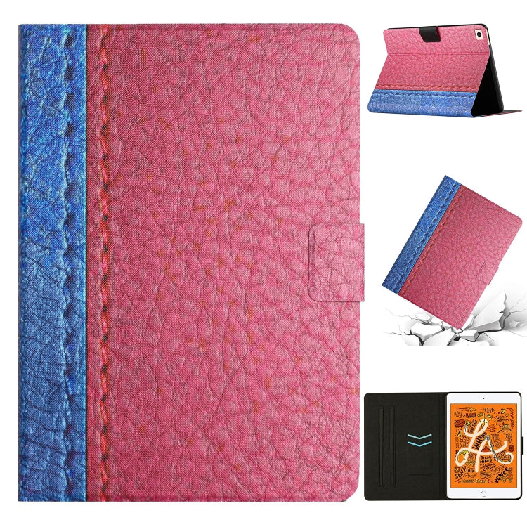 Stitching Solid Color Smart Leather Tablet Case For iPad mini 5 / 4 / 3 / 2 / 1