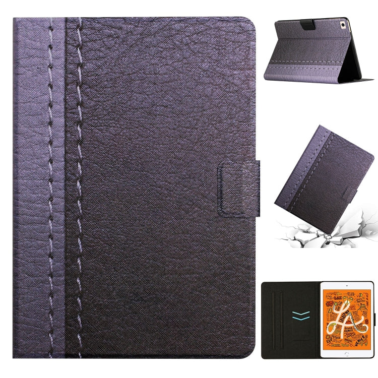 Stitching Solid Color Smart Leather Tablet Case For iPad mini 5 / 4 / 3 / 2 / 1