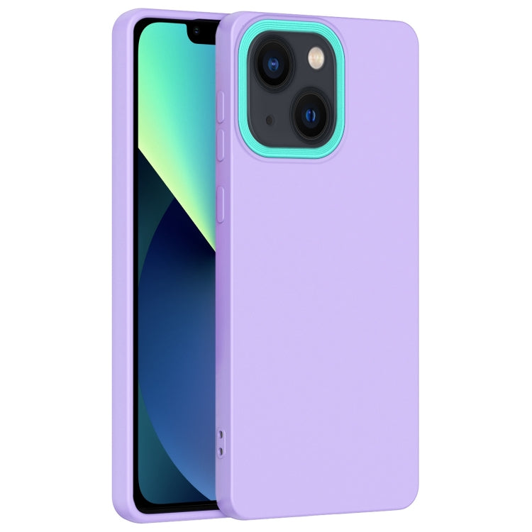 For iPhone 14 Eagle Eye Lens Oily Feel TPU + PC Phone Case