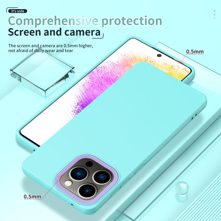 For iPhone 14 Eagle Eye Lens Oily Feel TPU + PC Phone Case