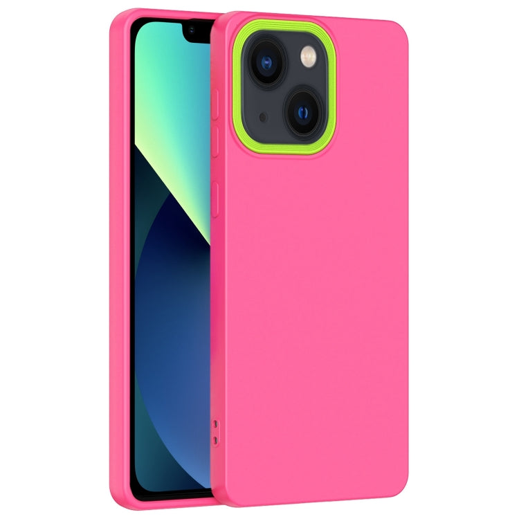 For iPhone 14 Eagle Eye Lens Oily Feel TPU + PC Phone Case