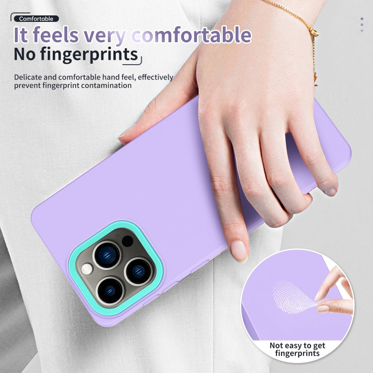 For iPhone 14 Plus Eagle Eye Lens Oily Feel TPU + PC Phone Case
