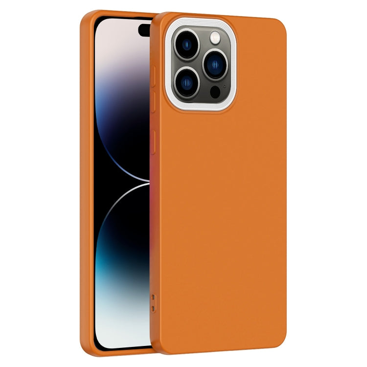 For iPhone 14 Pro Max Eagle Eye Lens Oily Feel TPU + PC Phone Case