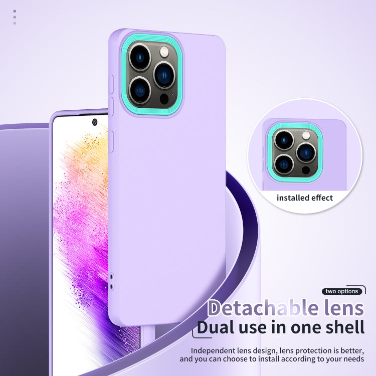 For iPhone 14 Pro Max Eagle Eye Lens Oily Feel TPU + PC Phone Case
