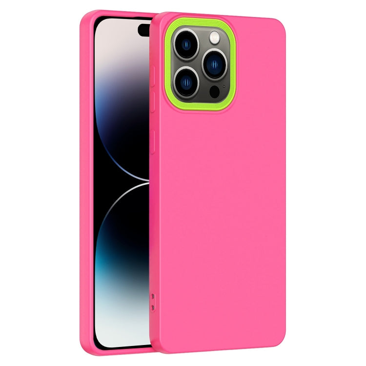 For iPhone 14 Pro Max Eagle Eye Lens Oily Feel TPU + PC Phone Case