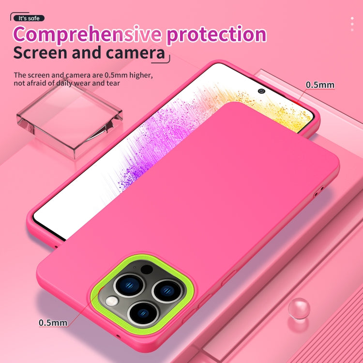 For iPhone 14 Pro Max Eagle Eye Lens Oily Feel TPU + PC Phone Case