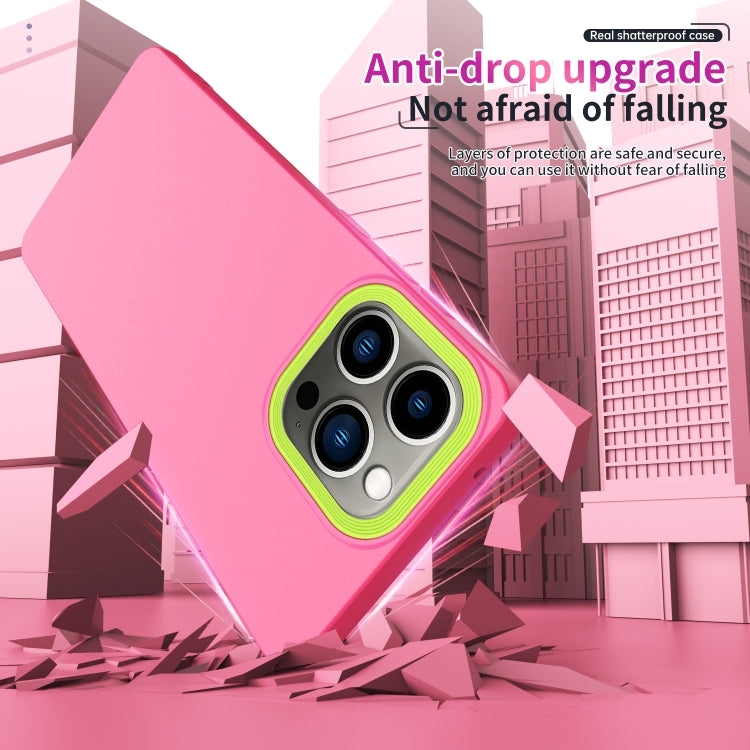 For iPhone 14 Pro Max Eagle Eye Lens Oily Feel TPU + PC Phone Case