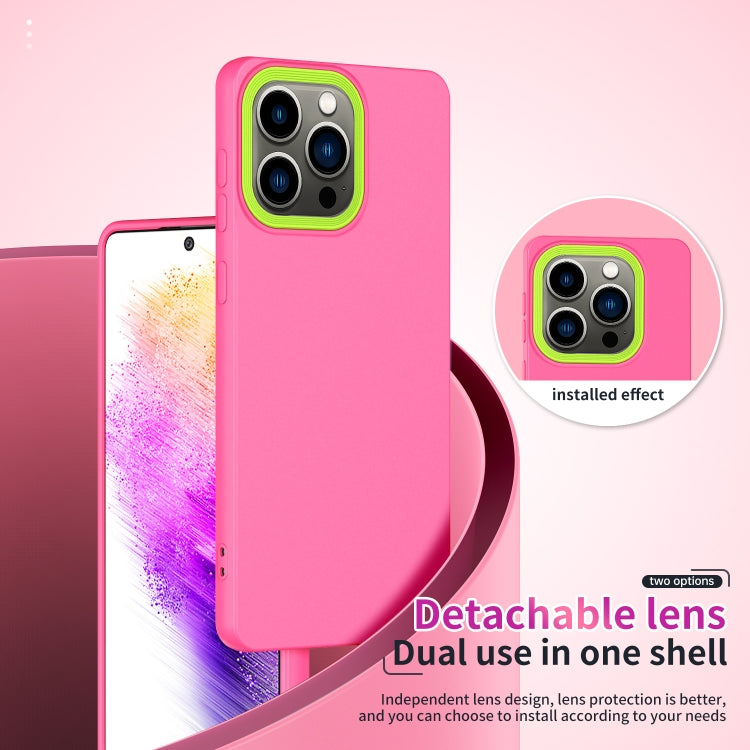 For iPhone 14 Pro Max Eagle Eye Lens Oily Feel TPU + PC Phone Case