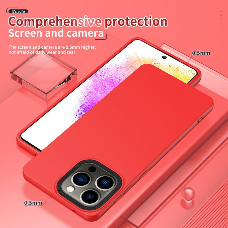 For iPhone 14 Pro Max Eagle Eye Lens Oily Feel TPU + PC Phone Case