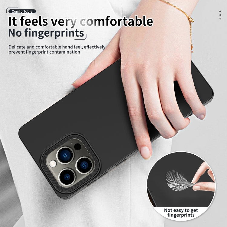 For iPhone 14 Pro Max Eagle Eye Lens Oily Feel TPU + PC Phone Case
