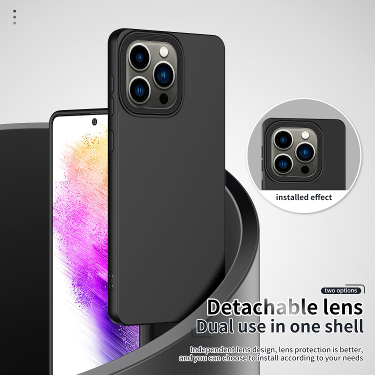 For iPhone 14 Pro Max Eagle Eye Lens Oily Feel TPU + PC Phone Case