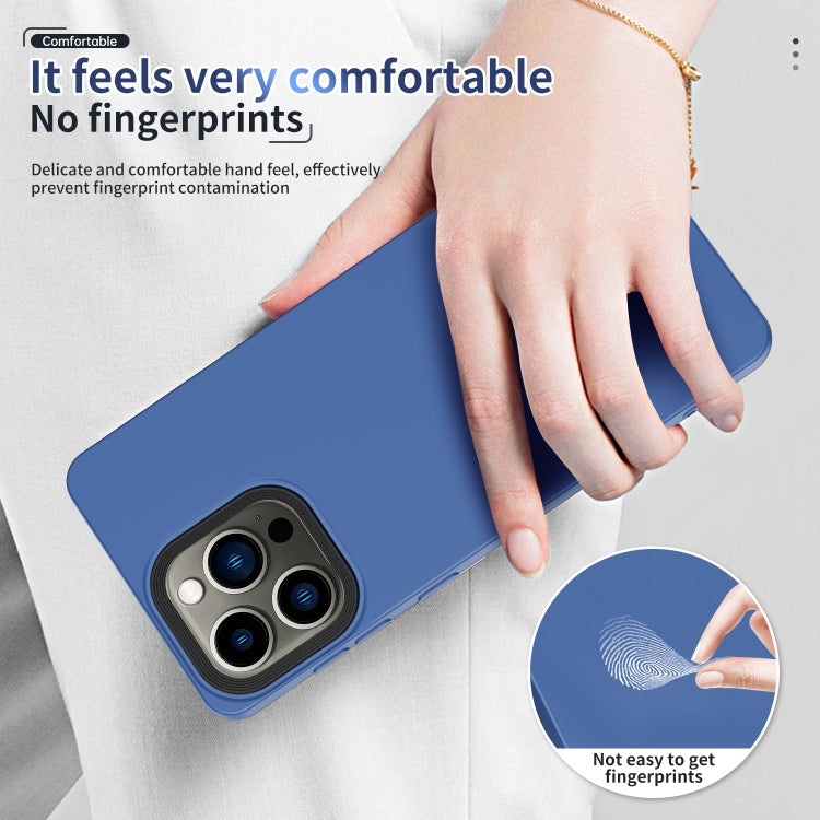 For iPhone 14 Pro Max Eagle Eye Lens Oily Feel TPU + PC Phone Case