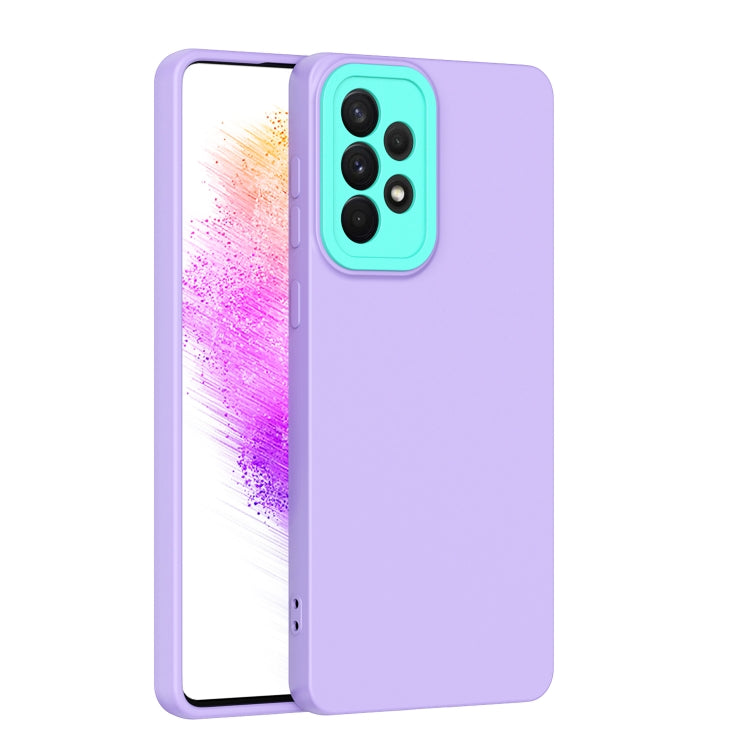 For Samsung Galaxy A72 5G/A72 4G Eagle Eye Lens Oily Feel TPU + PC Phone Case