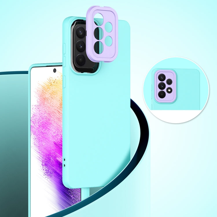 For Samsung Galaxy A72 5G/A72 4G Eagle Eye Lens Oily Feel TPU + PC Phone Case
