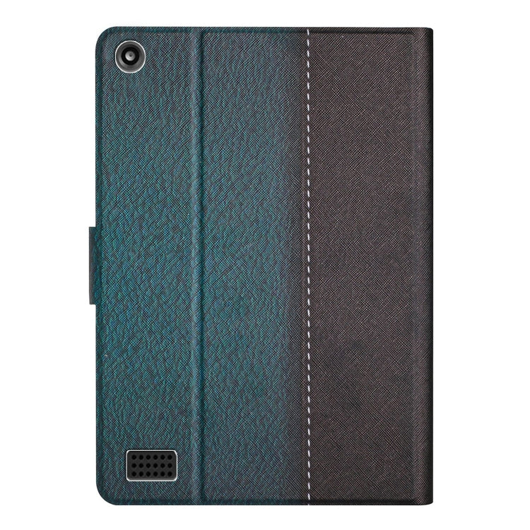 For Amazon Kindle Fire HD 7 2019/2017/2015 Stitching Solid Color Smart Leather Tablet Case