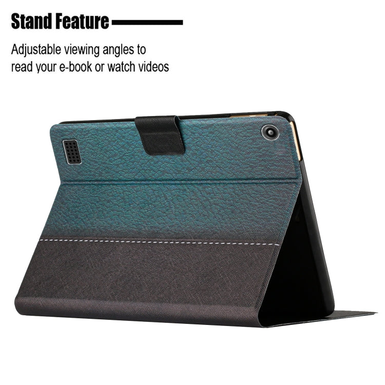 For Amazon Kindle Fire HD 7 2019/2017/2015 Stitching Solid Color Smart Leather Tablet Case