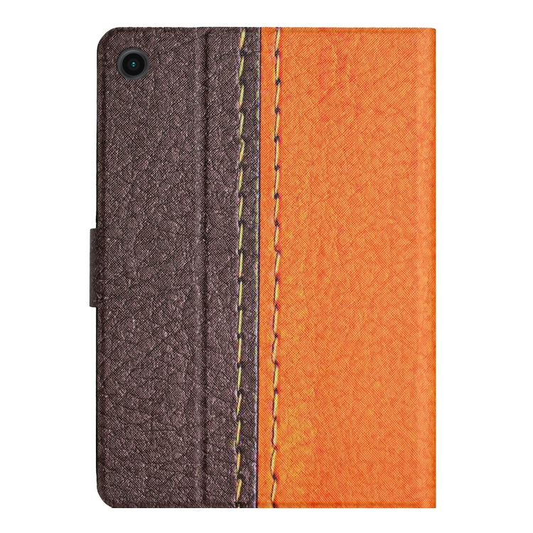 For Samsung Galaxy Tab A8 Stitching Solid Color Smart Leather Tablet Case