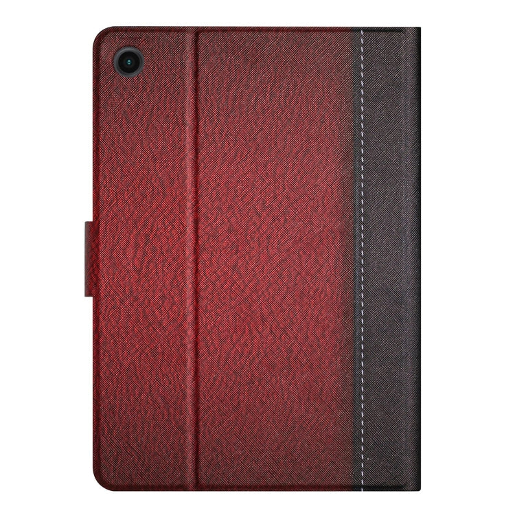 For Samsung Galaxy Tab A8 Stitching Solid Color Smart Leather Tablet Case