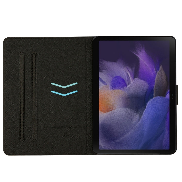 For Samsung Galaxy Tab A8 Stitching Solid Color Smart Leather Tablet Case