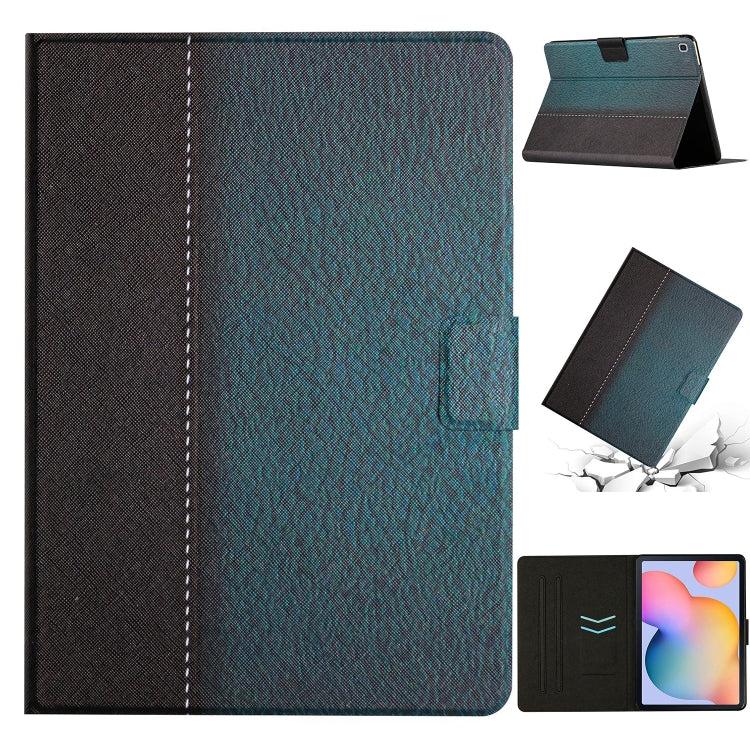For Samsung Galaxy Tab A7 10.4 2020 T500 Stitching Solid Color Smart Leather Tablet Case
