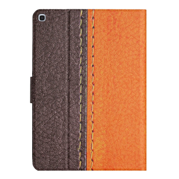 For Samsung Galaxy Tab A 10.1 2019 T510 Stitching Solid Color Smart Leather Tablet Case
