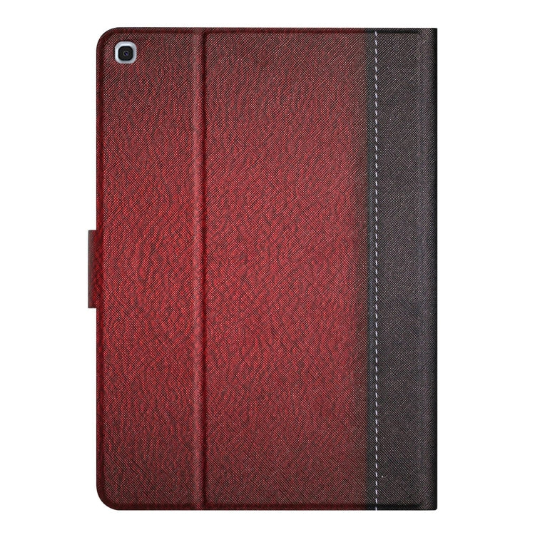 For Samsung Galaxy Tab A 10.1 2019 T510 Stitching Solid Color Smart Leather Tablet Case