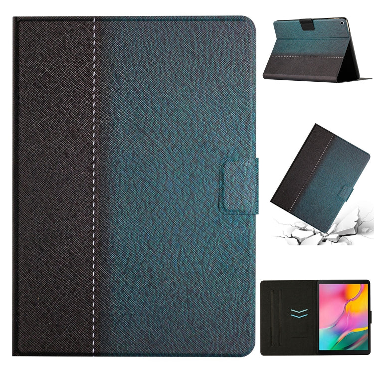 For Samsung Galaxy Tab A 10.1 2019 T510 Stitching Solid Color Smart Leather Tablet Case